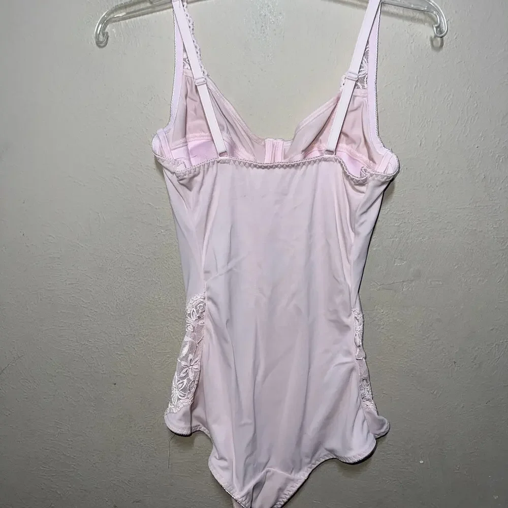 Diana Secret 40B Pink Bodysuit Shaper Tummy Control Compression Shapewear - Picture 10 of 15